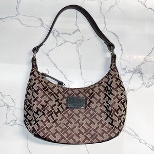 Tommy Hilfiger Brown and Tan Shoulder Bag